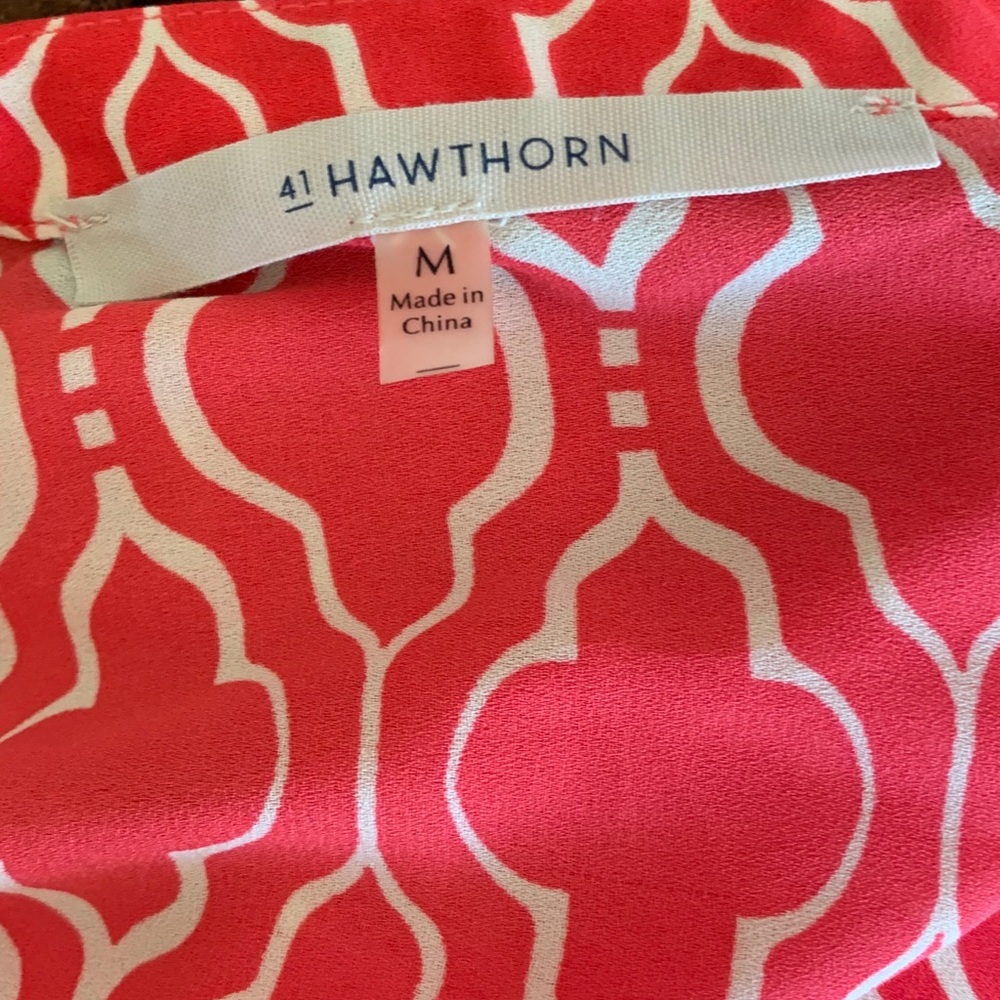 41 Hawthorne - Rosie Pink Patterned Blouse View 5
